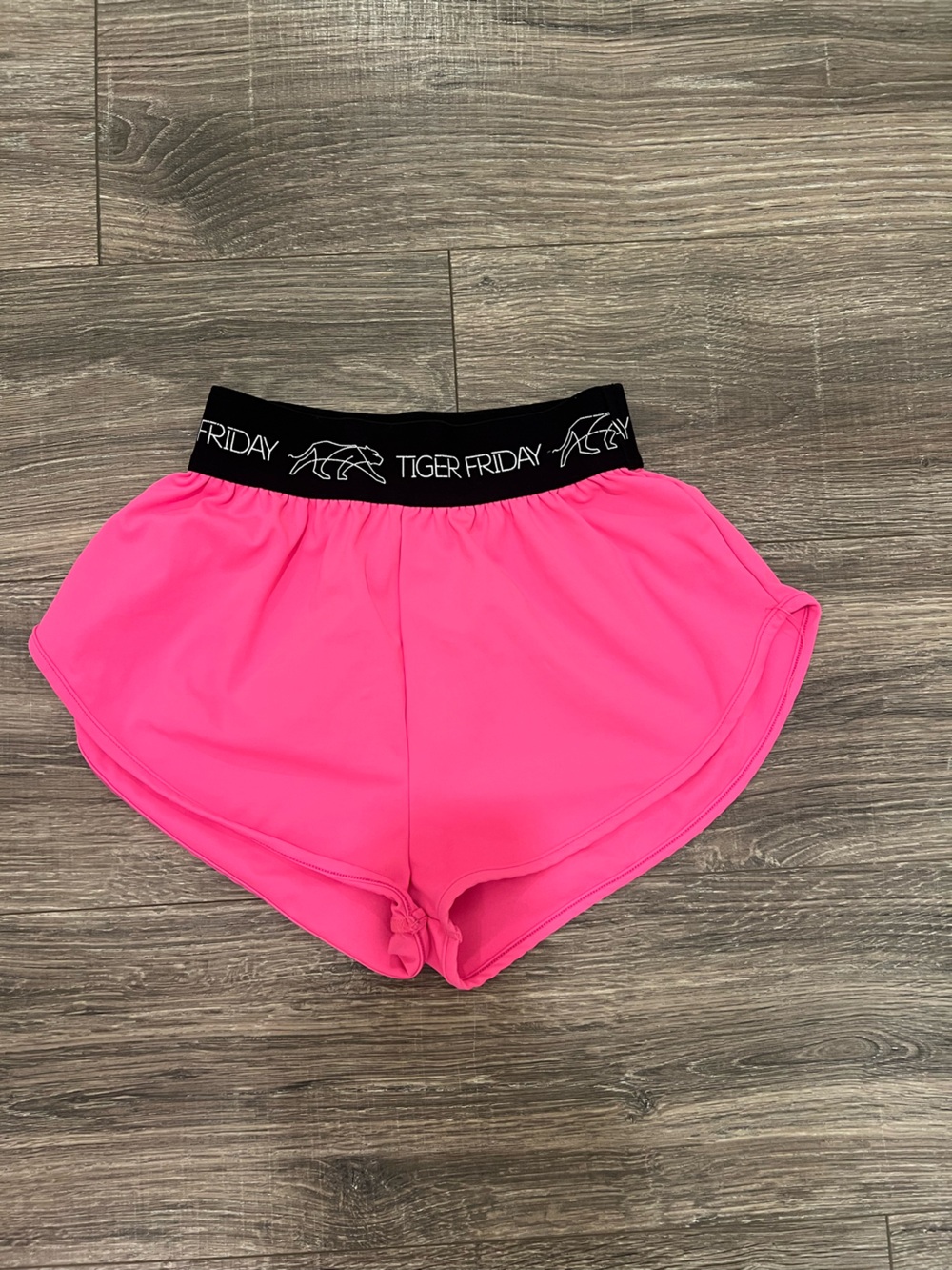 Tiger Friday Hot Pink Girls' Athletic Shorts
